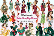 Fashion Classy Elegant Woman Clipart, a Graphic by CitraGraphics (Thumbnail 1 of 4)