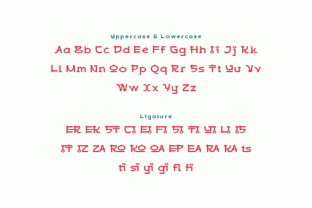 Raboan - Korean Style Font, a Sans Serif Font by twinstd (Photo 5 of 10)