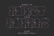 Plump: A Bubble Letter Font, a Font by DeliFreshTypeCo. (Thumbnail 7 of 7)