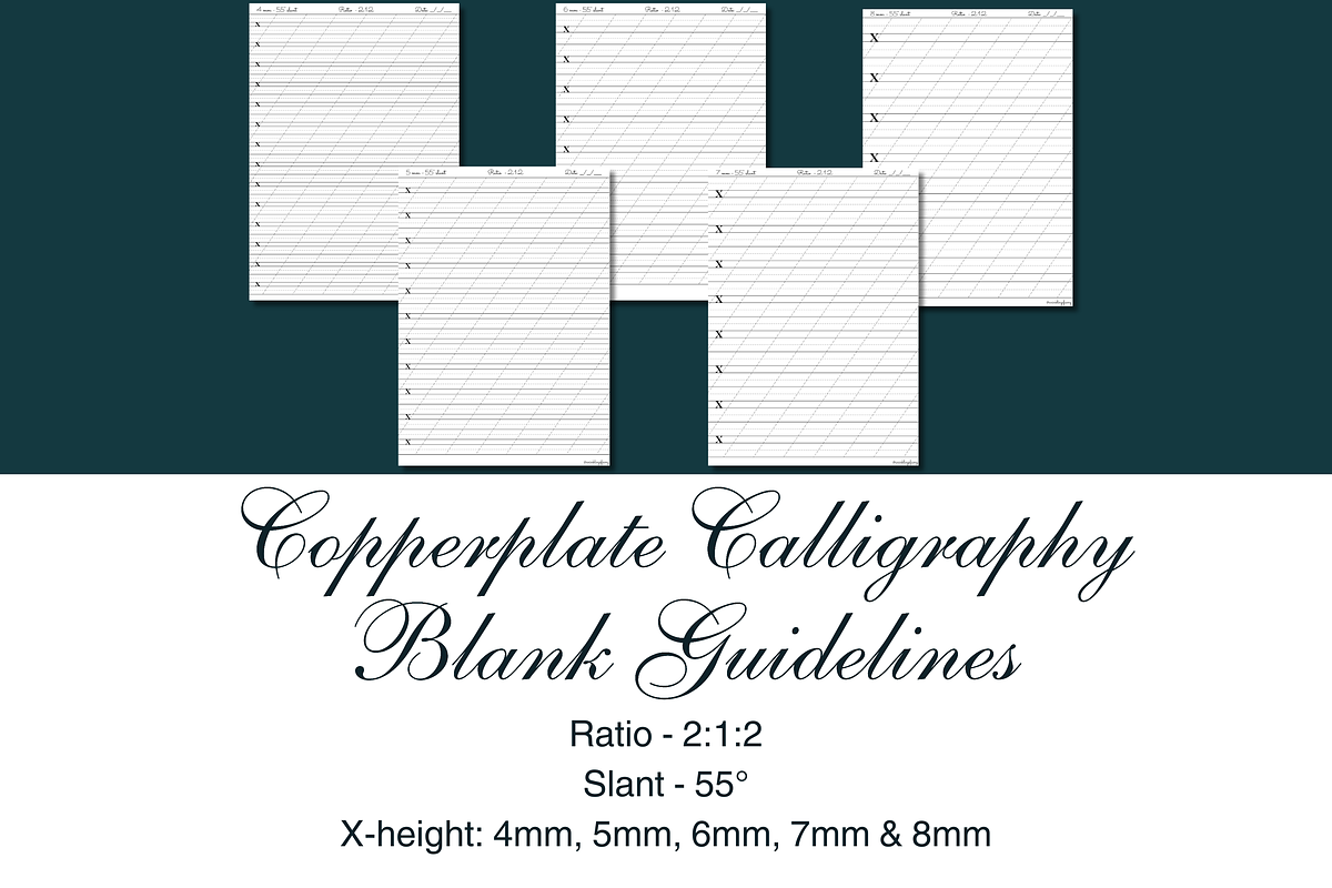 Copperplate Calligraphy Practice PDF, an Object Graphic by An Inkling Of Curry (Photo 1 of 4)