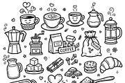 Cute doodle cartoon coffee shop, a Food Illustration by Voodz_shop (Thumbnail 3 of 3)