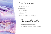 Amethyst Marble Seamless Papers, an Illustration by Mashimara (Thumbnail 3 of 4)