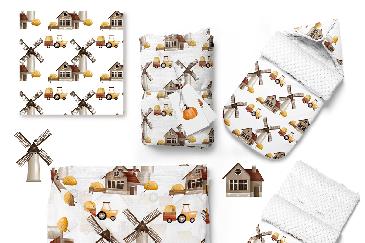 Autumn farm-kids collection, a Seasonal Illustration by Linerisyart (Photo 19 of 23)