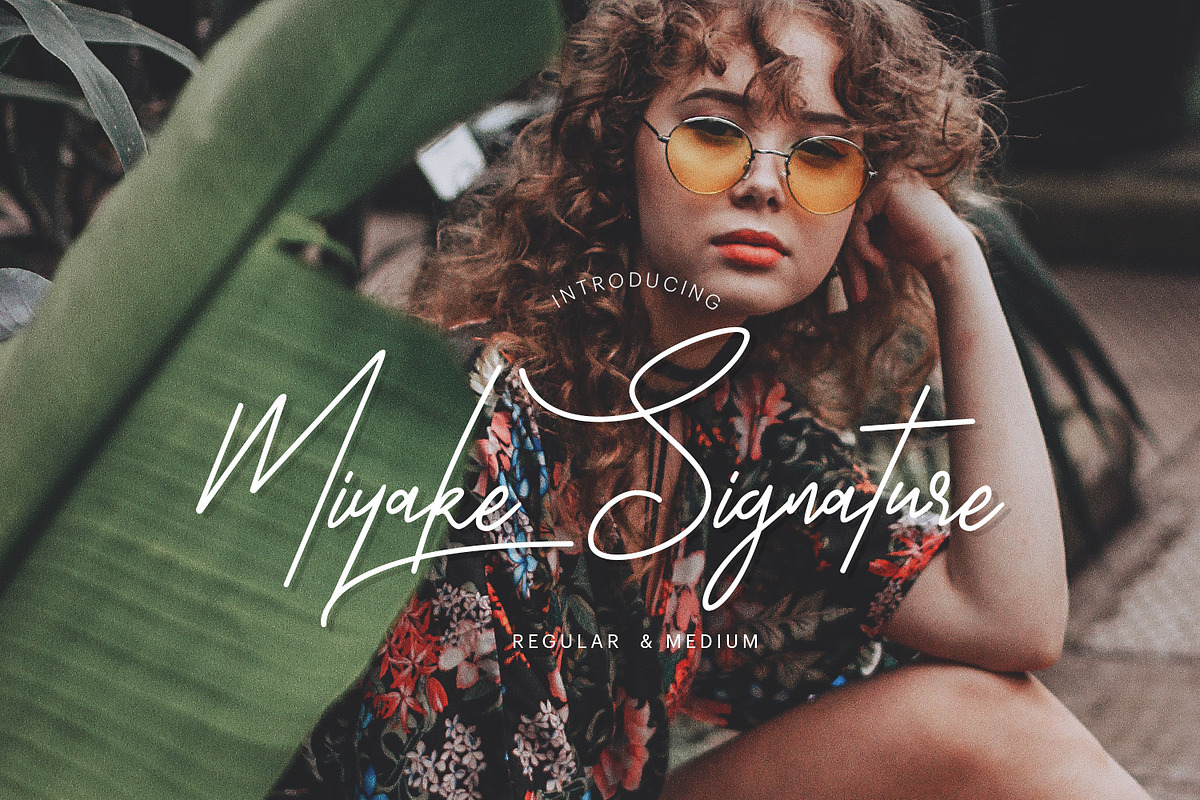 Miyake - Signature font preview 7