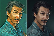 Splendid Oil Paint Cartoon Maker, an Action Add-On by U_Design (Thumbnail 10 of 14)