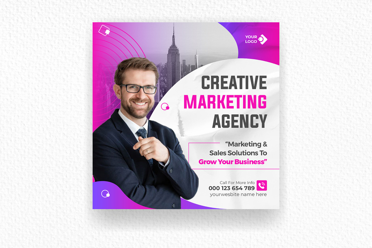 Digital Marketing Agency Social Medi, a Social Media Template by Mk_Studio (Photo 5 of 6)