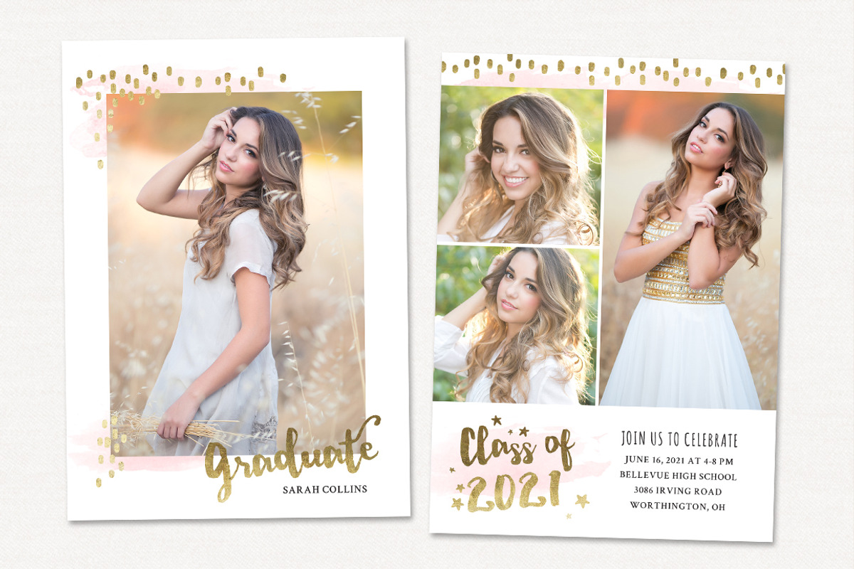 Graduation Announcement Template, a Card Template by OtoStudio