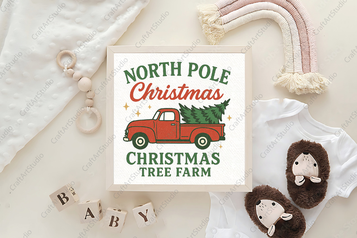North Pole Christmas Tree Farm PNG, an Illustration by CraftArtStudio (Photo 4 of 4)