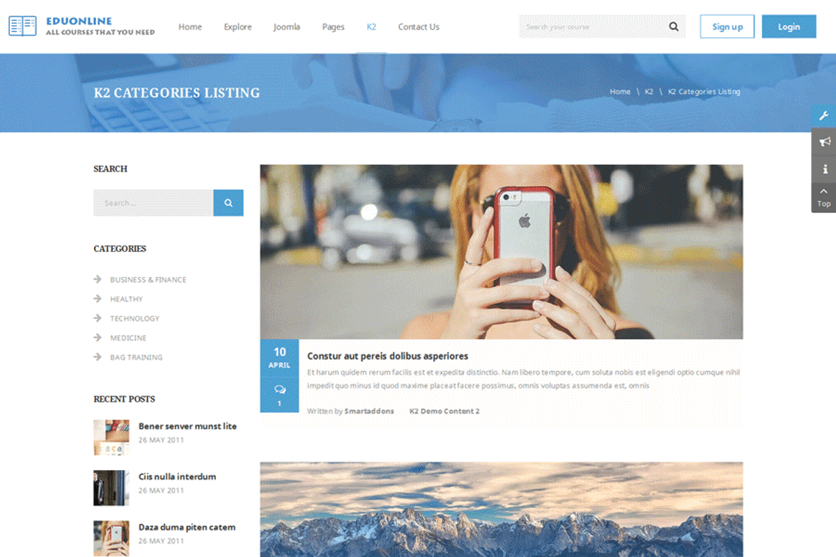 Eduonline | Joomla Education Theme, a Websites & App Template by SmartAddons (Photo 4 of 4)