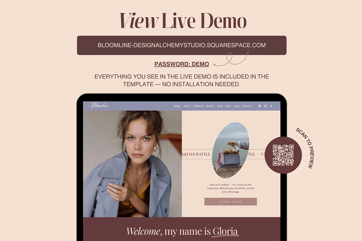Stylist Squarespace Website Template, a Squarespace Template by Design Alchemy Studio (Photo 2 of 11)