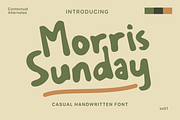 Morris Sunday-Handwritten Quote Font, a Handwritten Font by alphArtype (Thumbnail 1 of 6)