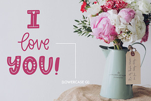 Love Struck, Valentine's Font