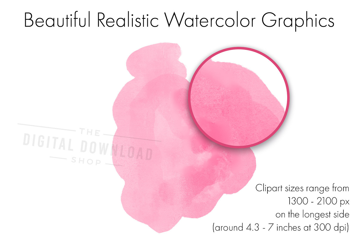 Watercolor Elements Clipart, an Object Graphic by The Digital Download Shop (Photo 2 of 9)