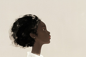 Artwork of a woman in a wheelchair, reflecting perseverance and inclusivity, an Illustration by AS photostudio