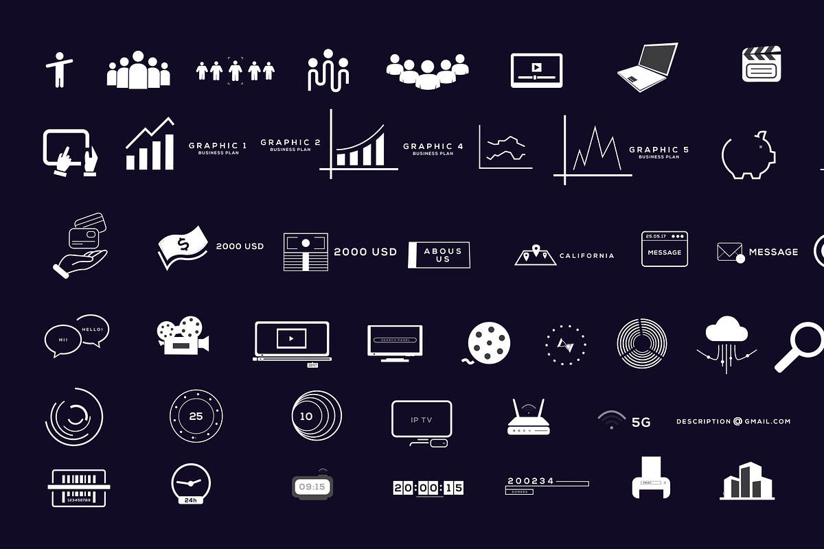 BigData - Business Infographics Pack, a Marketing Template by WINNVIDEO (Photo 2 of 2)