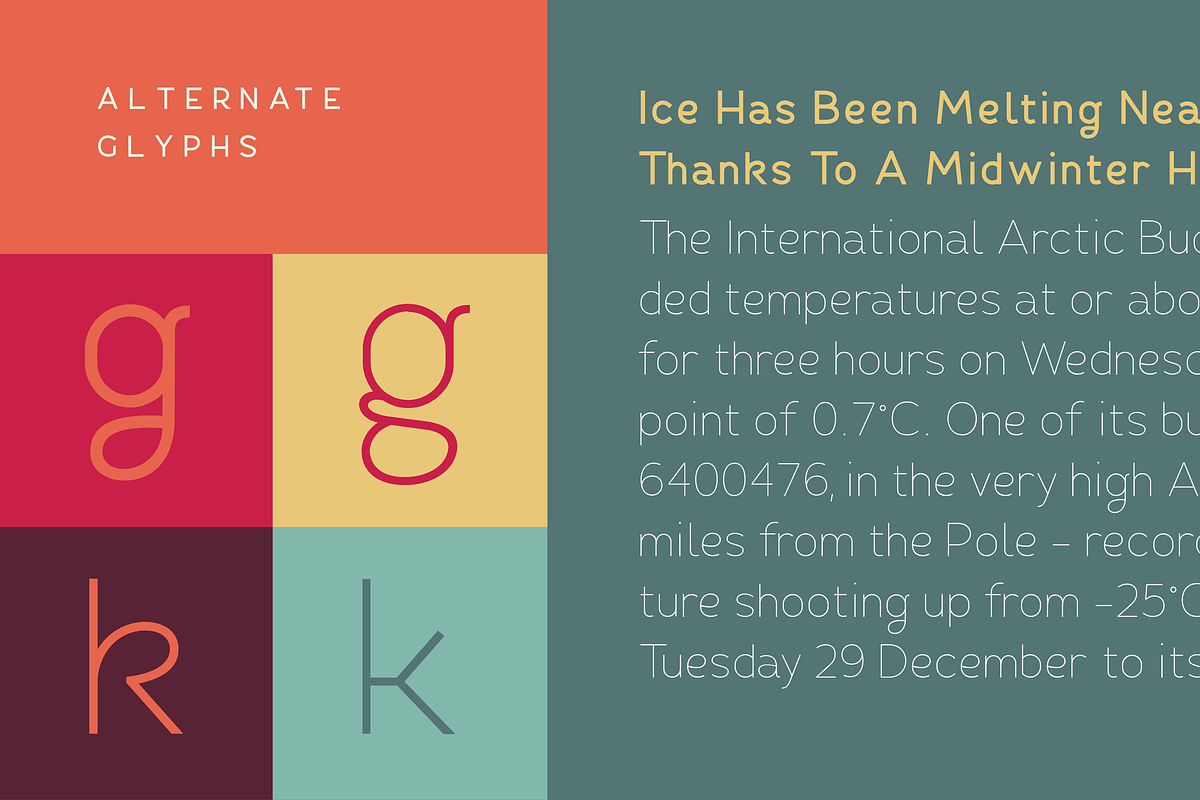 Fibon Sans Font Family preview 2