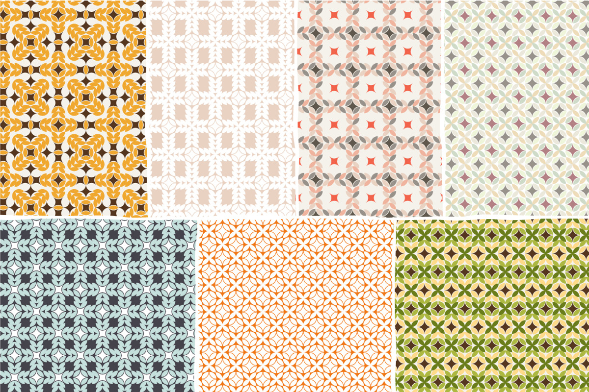 Set of 30 geometric patterns preview 4