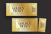Golden Ticket Template Set, an Invitation Template by BrandPacks (Thumbnail 5 of 6)