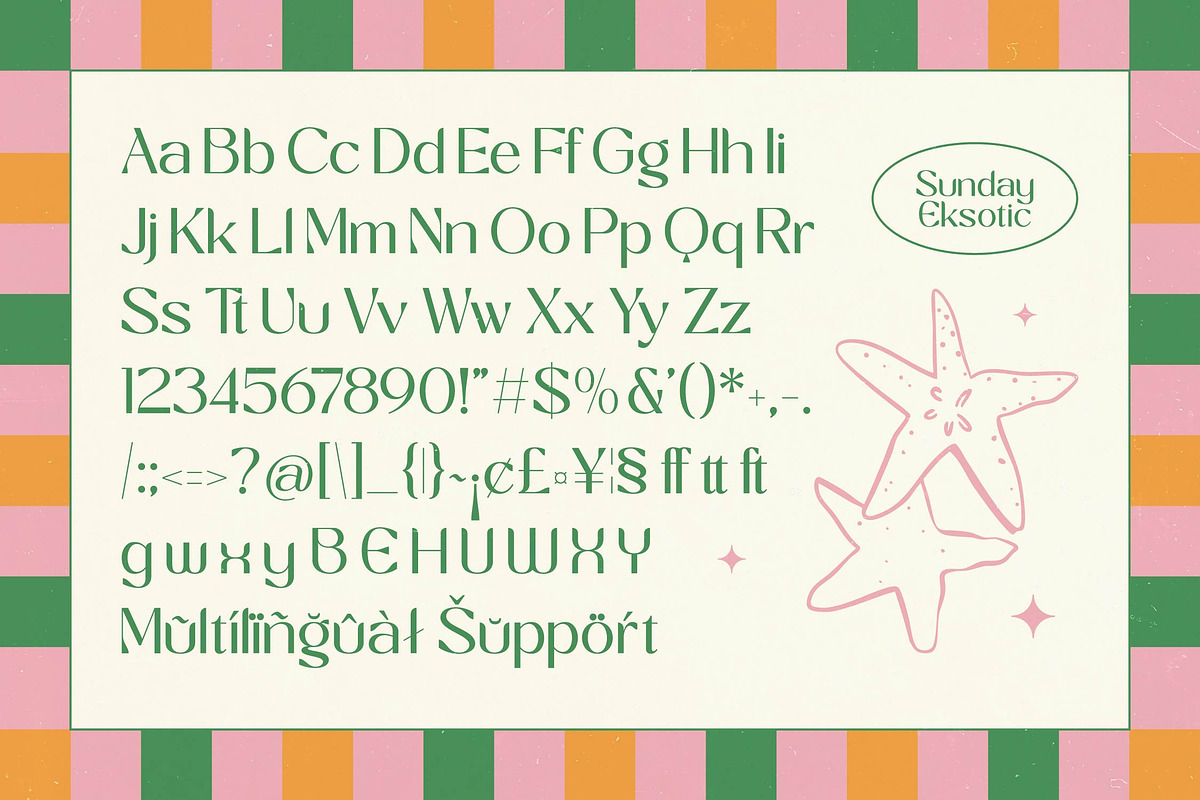 Sunday Eksotic Sans Serif Display, a Sans Serif Font by timelesstype.co (Photo 14 of 15)