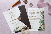 Pines and Roses Wedding Suite, an Invitation Template by BlueRobinDesignShop (Thumbnail 2 of 5)