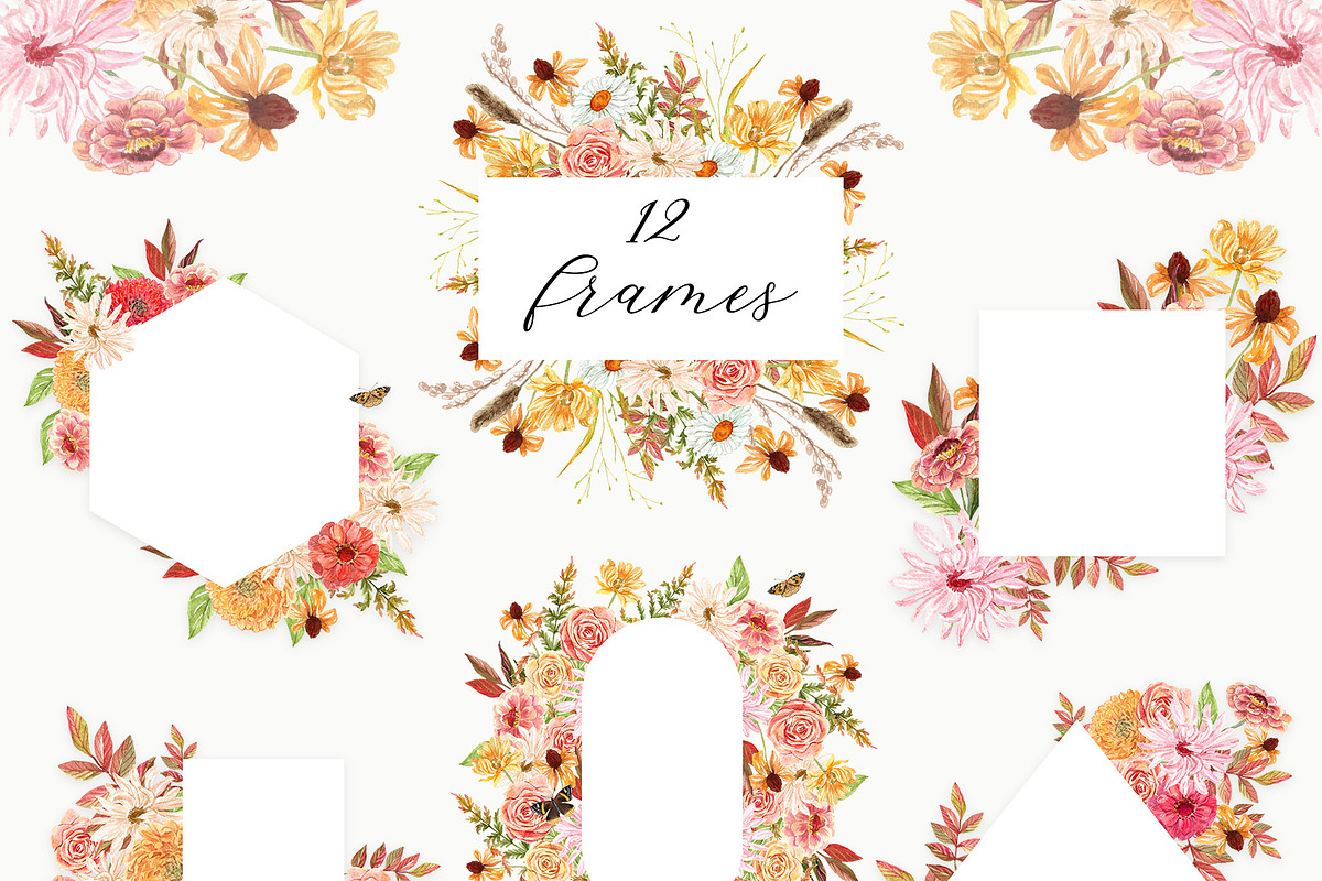 Early Fall Floral Pumpkin Watercolor, a Seasonal Illustration by Catch the Dream Art (Photo 8 of 13)