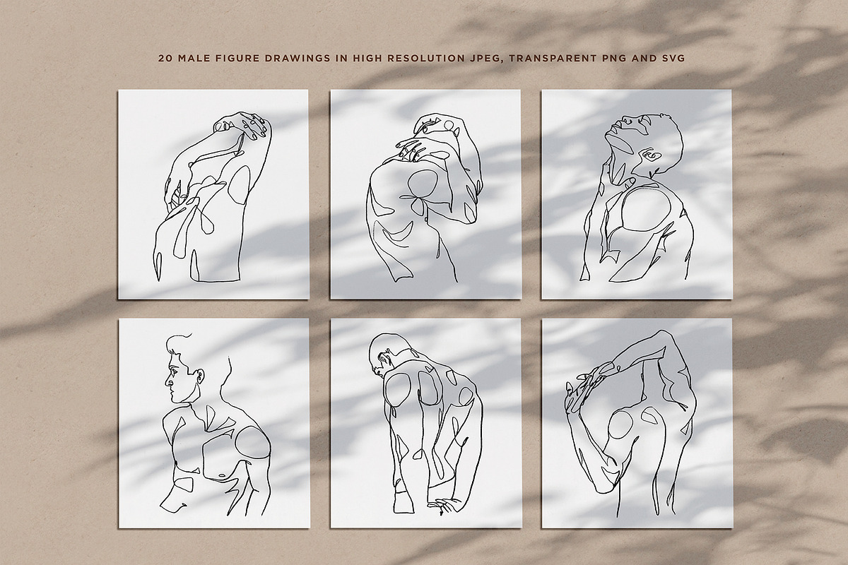Abstract Male Figure Line Art, a Person Illustration by Rough Edges Supply Co. (Photo 2 of 8)