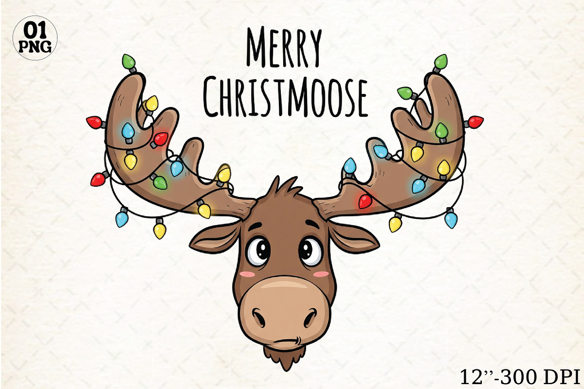 Merry ChristMoose Christmas Sublimat, an Illustration by Libby Wishes (Photo 1 of 5)