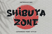 Shibuya Zone - Japanese Font Style, a Font by Arendxstudio (Thumbnail 1 of 9)