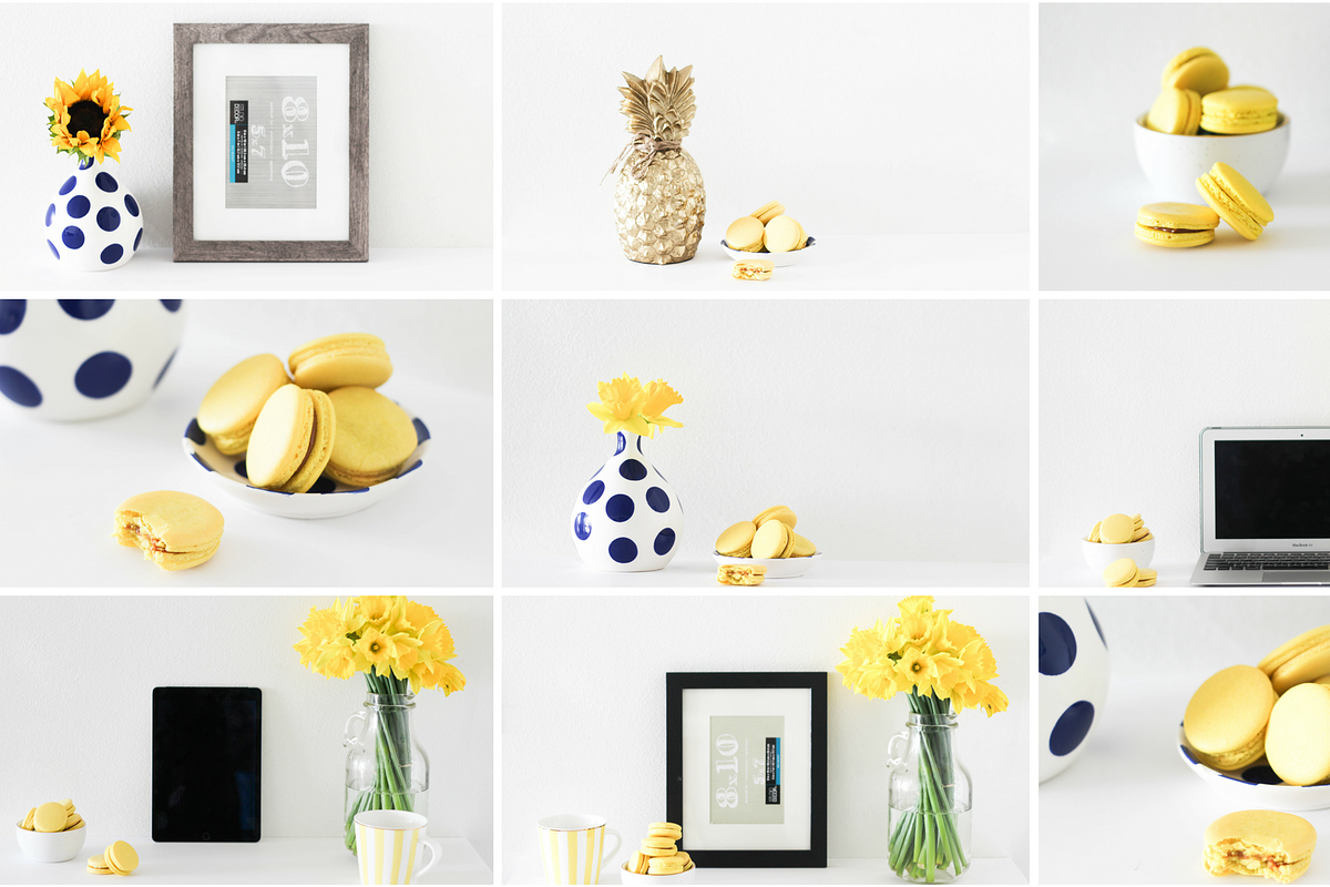 Yellow + Navy Styled Stock Bundle, an iPad Mockup by blackdahliapress (Photo 2 of 2)
