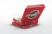Pizza Box Mock-Up, a Packaging Mockup by DesignRushMarket (Thumbnail 6 of 6)