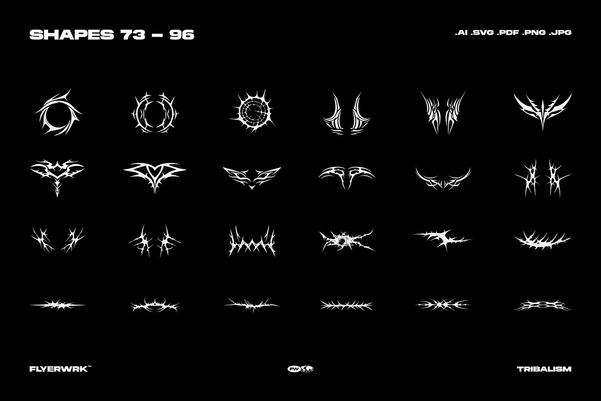 Tribalism - Vector Shapes, an Object Graphic by FLYERWRK (Photo 13 of 13)