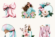 Coastal Glam Clipart Bundle, a Person Illustration by BusyDaydesign (Thumbnail 4 of 9)
