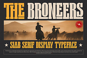 The Broneers, a Slab Serif Font by saemoon creative (Thumbnail 1 of 15)