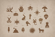 Mystic Nature: 100 Textured Symbols, an Object Illustration by Veyla (Thumbnail 3 of 14)