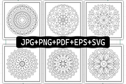 Bold and Easy Mandala Coloring Pages, an Education Illustration by Akrinity Digital (Thumbnail 2 of 5)