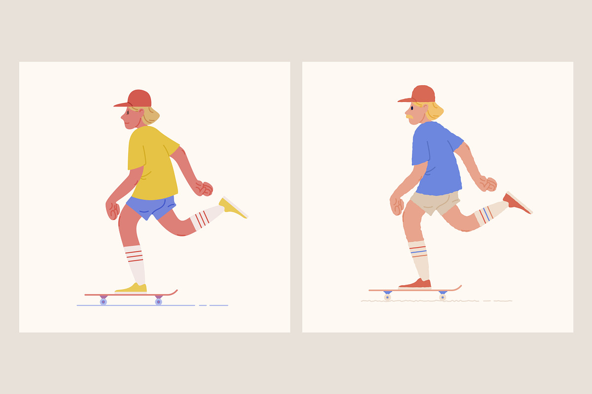 Skateboarder, a Person Illustration by Good Studio (Photo 1 of 3)