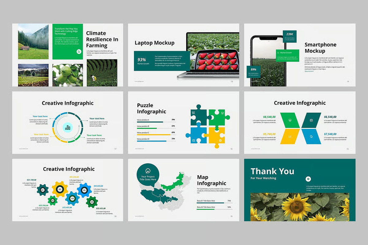 Farming Agriculture GSlides, PPoint, a Presentation Template by Fit-tee (Photo 3 of 4)