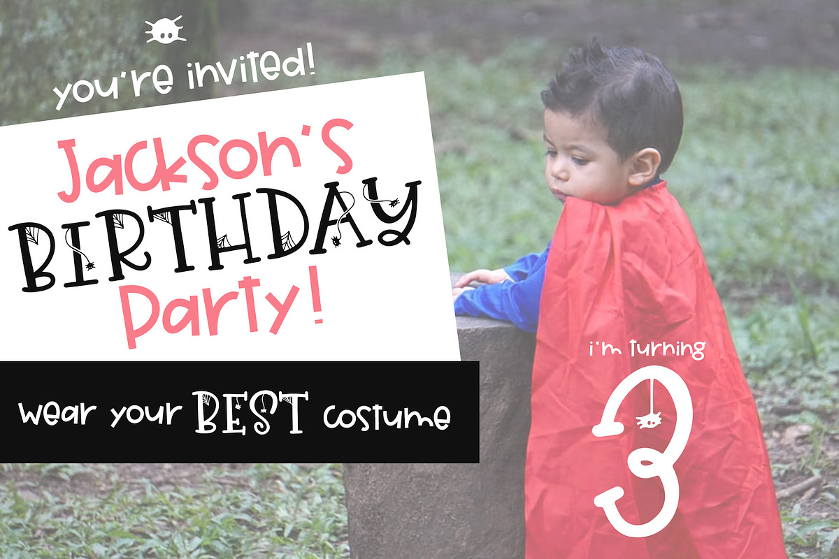 Hey Boo - Spooky Halloween Font preview 7