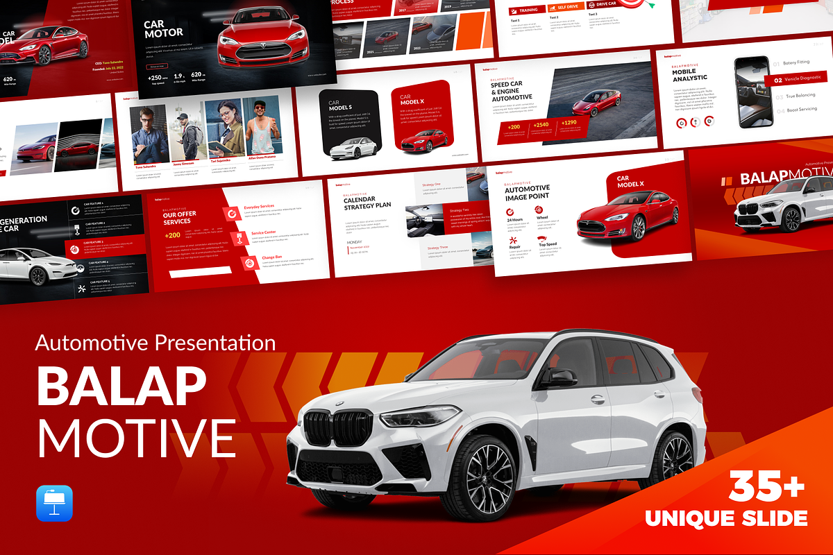 BalapMotive Automotive Keynote, a Presentation Template by Budogol Studio (Photo 1 of 3)