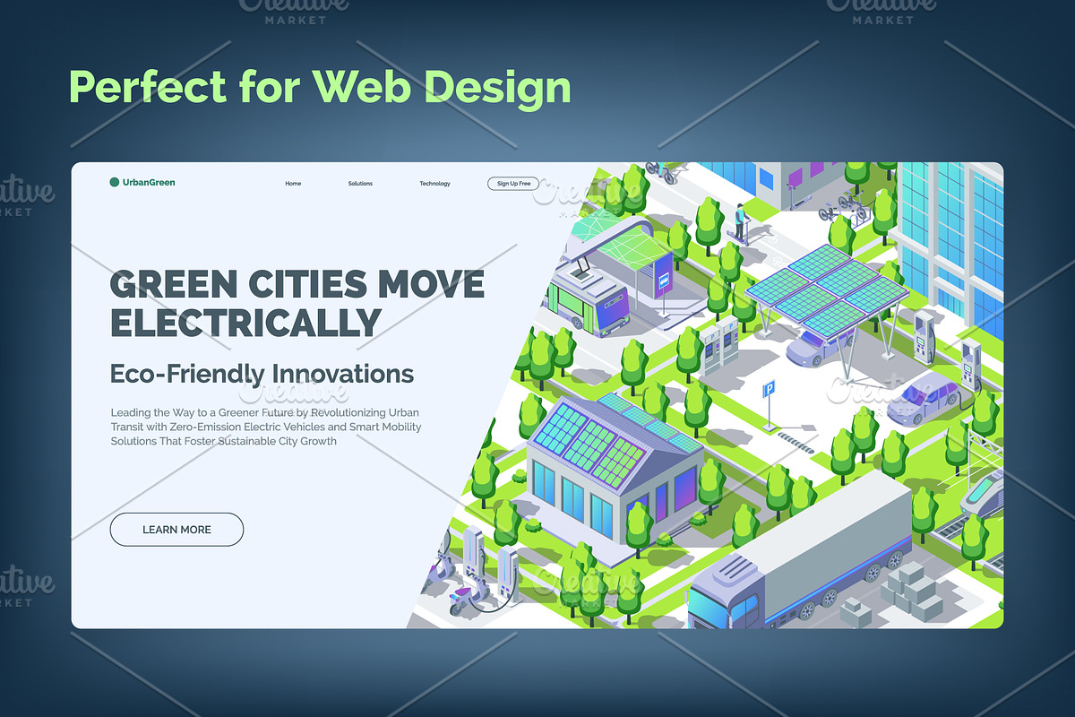 Electric City Transportation Concept, an Object Graphic by 35lab (Photo 6 of 6)