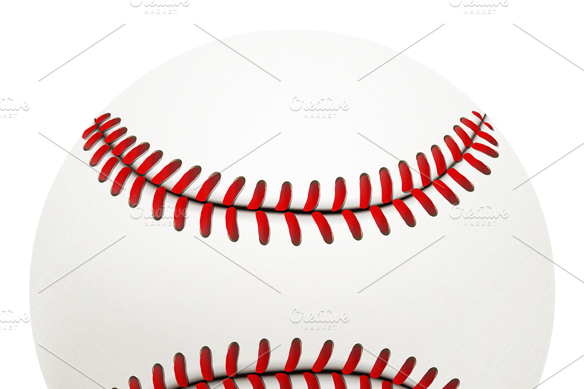 Set of Baseball Ball. Vector+JPEG preview 2