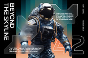 Neo Vector Futuristic Minimal Font, a Sans Serif Font by Rasio Studio (Thumbnail 5 of 7)