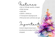 Pink Xmas Trees Clipart Bundle, an Illustration by Mashimara (Thumbnail 3 of 4)