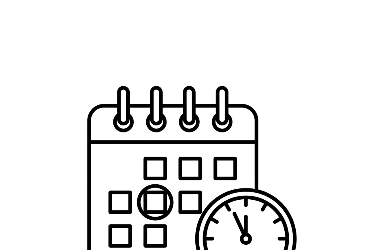 42 Daily Planning Icon Set, an Outline Icon by adenpinkstore (Photo 4 of 14)