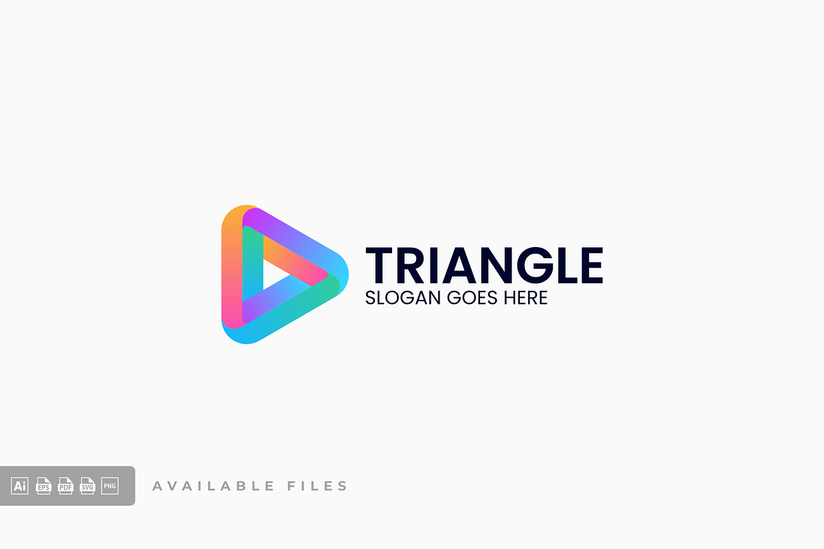 Triangle Gradient Colorful Logo, a Branding & Logo Template by ivan_artnivora