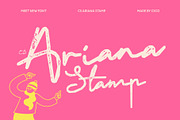 CS Ariana Stamp, a Script Font by Craft Supply Co. (Thumbnail 1 of 8)