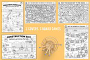 Construction site coloring games, an Education Illustration by Lexi Claus (Thumbnail 2 of 15)