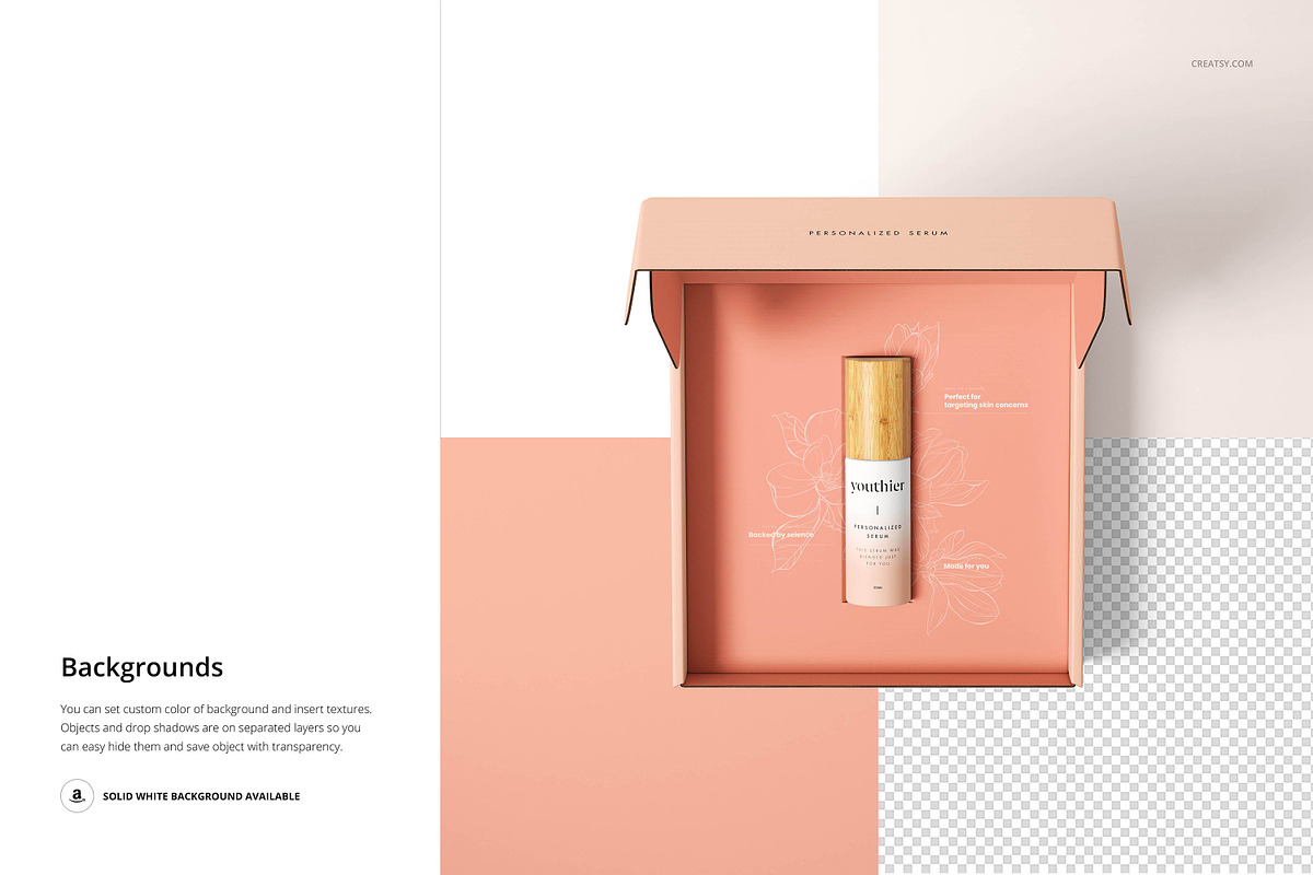 Cosmetic Mailing Box Mockup Set, a Packaging Mockup by creatsy5 (Photo 21 of 24)