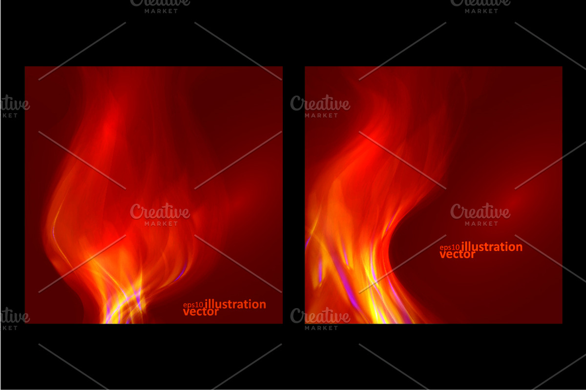 Abstract fire flames, a Pattern Graphic by majcot