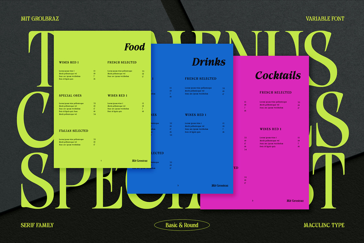 MIT Grolbraz | Variable Font, a Serif Font by Maculinc Type (Photo 15 of 16)